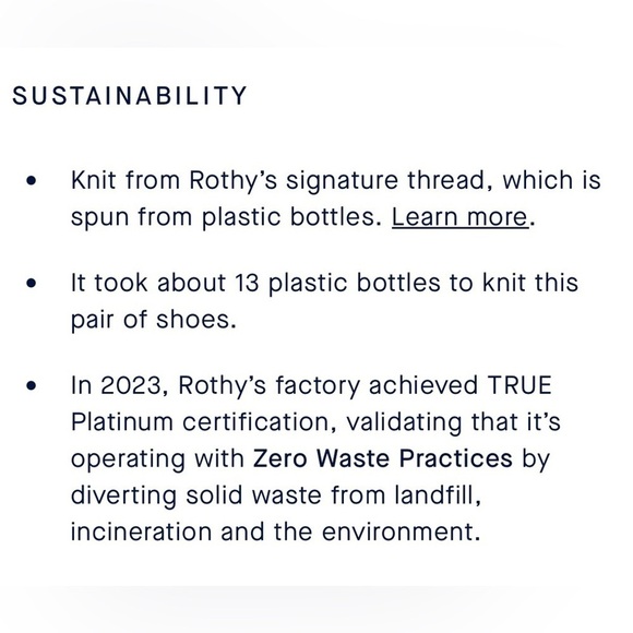 Rothy’s The Original Slip On Sneakers Saltwater Honeycomb Weave Comfort Shoe 8.5 - Picture 16 of 16